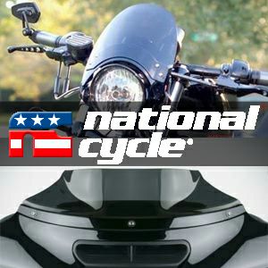 ナショナルサイクル フライスクリーンLS・ウインドシールド ダーク