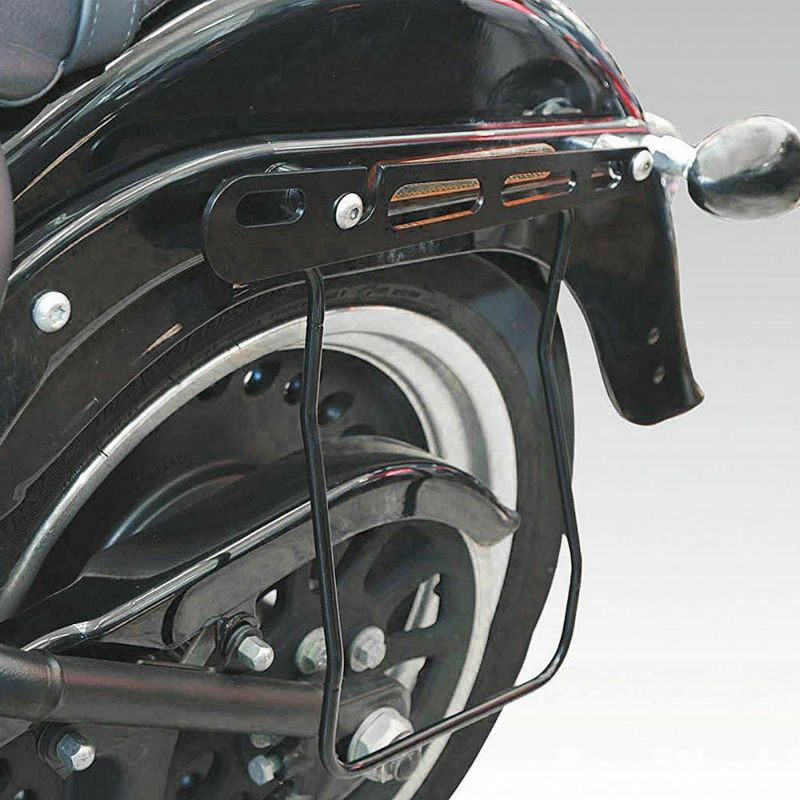 クローム・リアサドルバッグガード |ハーレーパーツ専門店 HDパーツ