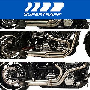 SuperTrapp フィッシュテール スリップオンマフラー |ハーレーパーツ