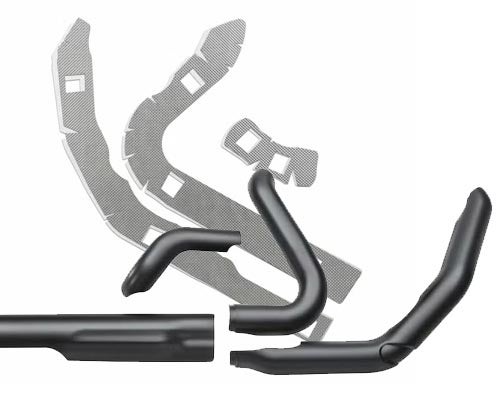 ハーレー、ツーリングモデルマフラー・ツインカム用 ヒートシールド