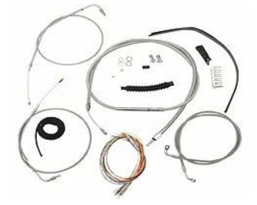 ハーレー、ダイナ ハンドル用ケーブル＆ハーネス