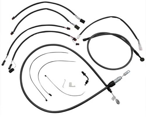 ハーレー、ツーリング FLHT・FLHX（電子制御用） ハンドル用ケーブル&ハーネス(電子制御)