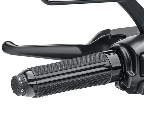 エアフロー・ヒーテッドハンドグリップ グロスブラック ケーブル