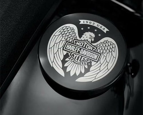 ハーレー純正パーツ ソフテイル用フューエルキャップ、ゲージなど