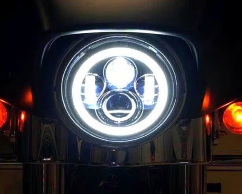 ハーレー、ダイナ FLDヘッドライト(７インチ)