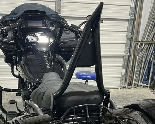 トライク・ツインカム用パーツ ラック、シーシーバー