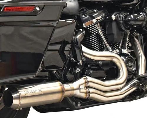 ハーレー、ツーリングモデルマフラー・M8用 BASSANIマフラー
