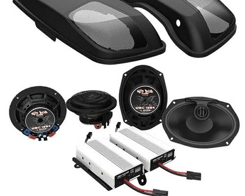 ハーレー、ツーリング  オーディオ 2014以降 FLHアンプ＆スピーカーセット