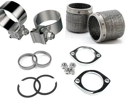 トライク・ツインカム用 マフラー用クランプ、ガスケット