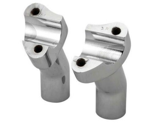 ハーレー、 ハンドル・ライザー（クローム） プルバック