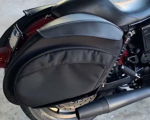 ハーレー、 ダイナ用LeatherProsサドルバッグ