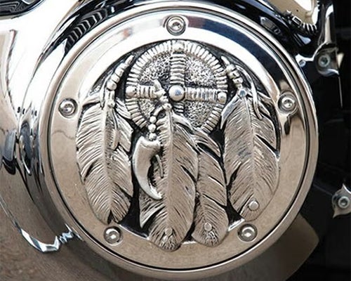 ハーレー・パーツ クロームドーム・ダービーカバー