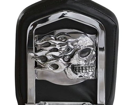 ハーレー・パーツ クロームドーム・バックレストインサート