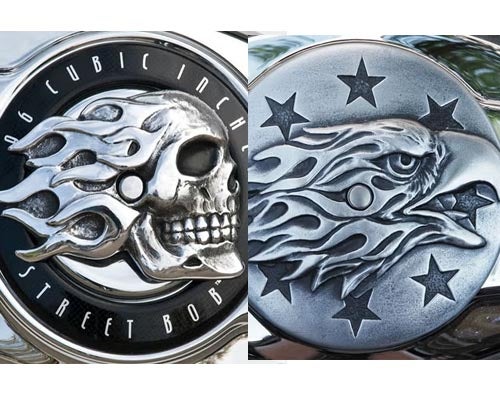 ハーレー、ツーリングTC・電子制御車用 カバー、フェイスプレート クロームドーム