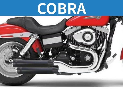 ハーレー、ダイナ  FXDF,FXDWG,16-17FXDLS用COBRAマフラー（スリップオン） 