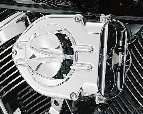 スポーツスター エアクリーナー カバー、フェイスプレート クリアキン