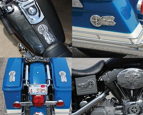 ハーレー・パーツ クロームドーム・スティックインサートその他