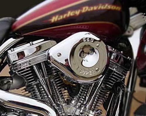 ハーレー、ツーリングTC・ケーブル車用 S&Sエアクリーナー　(ティアードロップ）