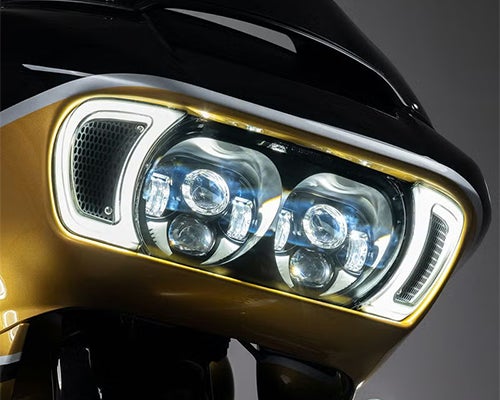 HogWorkz ロードグライド・デュアルビジョンLEDヘッドライト |ハーレー