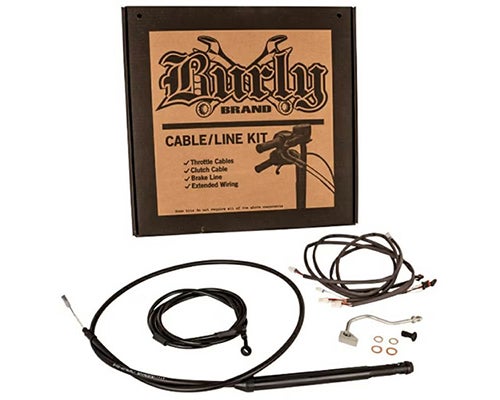 SALE】Burly 14インチ ゴリラ・エイプハンドル用 ケーブルラインキット