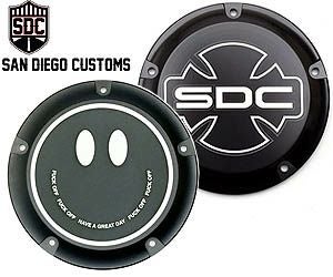ハーレー、ダイナ  ダービーカバー、タイマーカバー Sandiego Customs