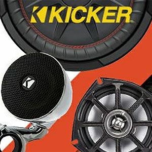 KICKER 6.5インチ コアキシャルスピーカー (4オーム) ハーレー用