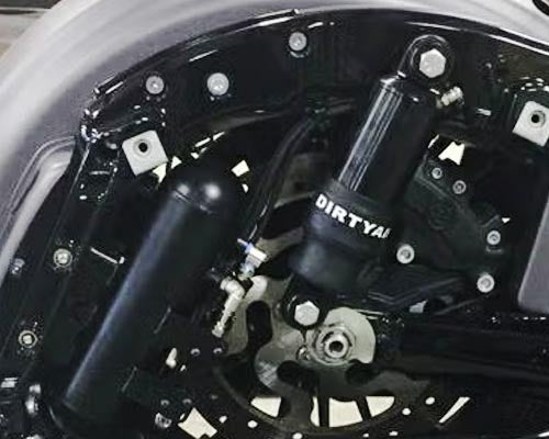 ハーレー、ツーリングモデル エアサスペンション