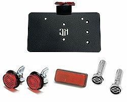 ハーレーパーツ エボリューション・ダイナ ナンバープレートベース、リフレクター