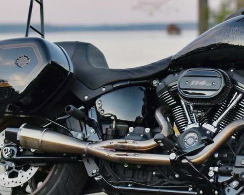 ブレイクアウト、ファットボーイ、FXDRS用マフラー｜ハーレーカスタム