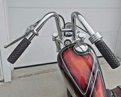 ハーレー 1インチ径 ナロー ミニエイプハンドルバー(ディンプル無) 8