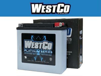バイクパーツ 電装系 ウエストコ バッテリー Platinum 12V/18Ah WCP20L