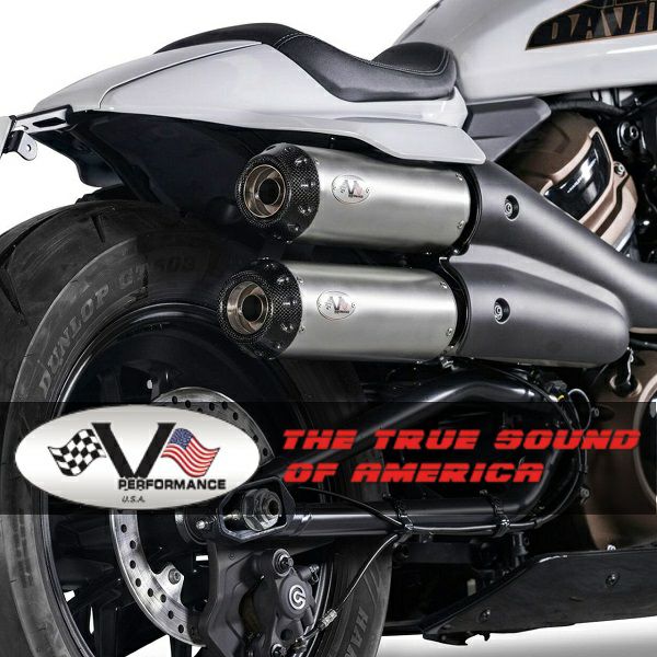 VPERFORMANCE スポーツスターS トラッカー EURO5 スリップオンマフラー