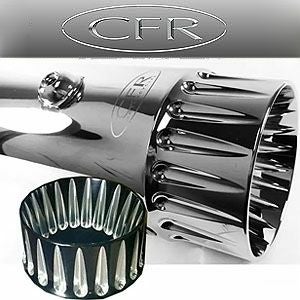 CFR M8ツーリング 4.5インチ スリップオンマフラー ダブルフルーテッド