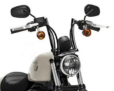 スポーツスター、ダイナ Iron Born 9インチ・ハンドルバー (クローム