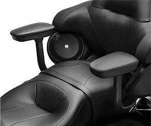 ハーレー、ツーリング2014年以降用バックレストパッド、アームレスト
