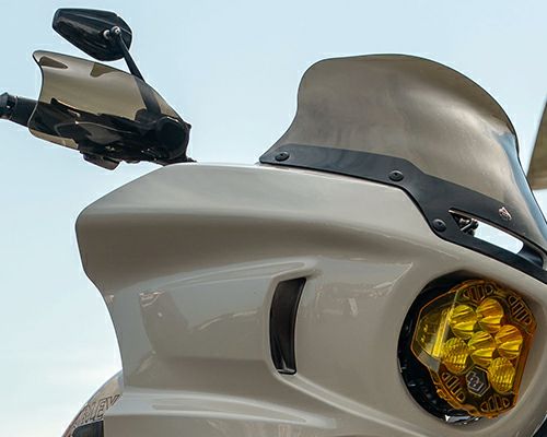 ハーレー・パーツ クロックワークス ハンドガード、ハンドデフレクター