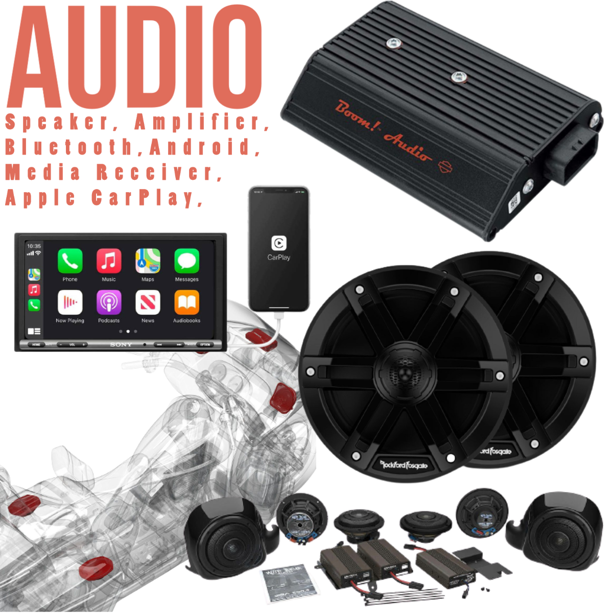 ハーレー用オーディオ