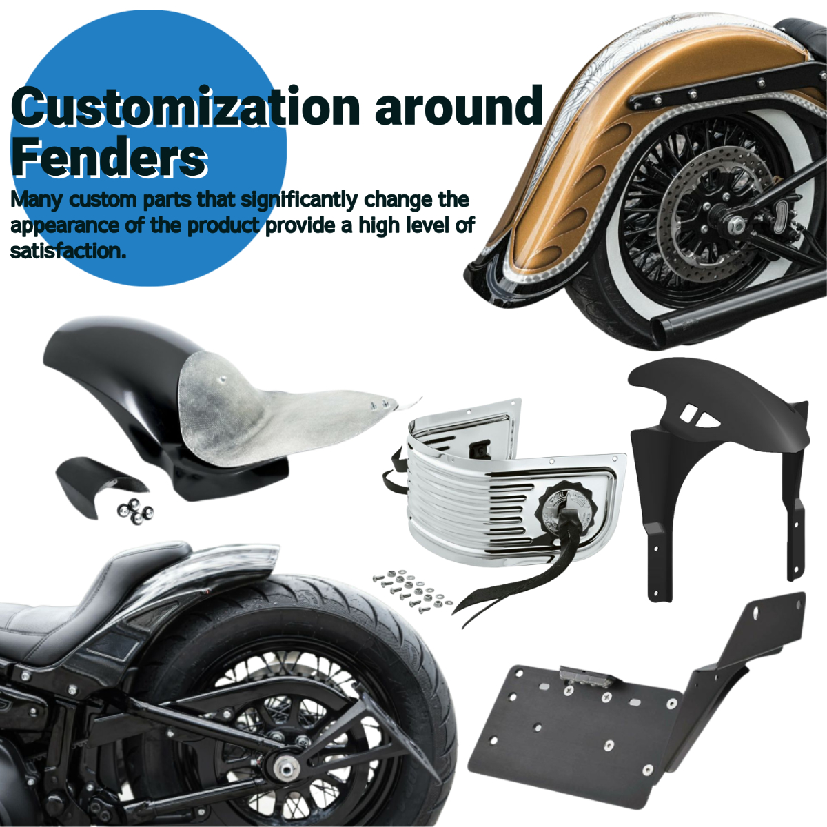 フェンダーの形は色々