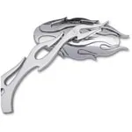 752260 J＆P Cycles　フレイム・オーバル　ミラーのイメージ画像