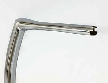 電子制御スロットル用ハンドル右端の切り欠き加工