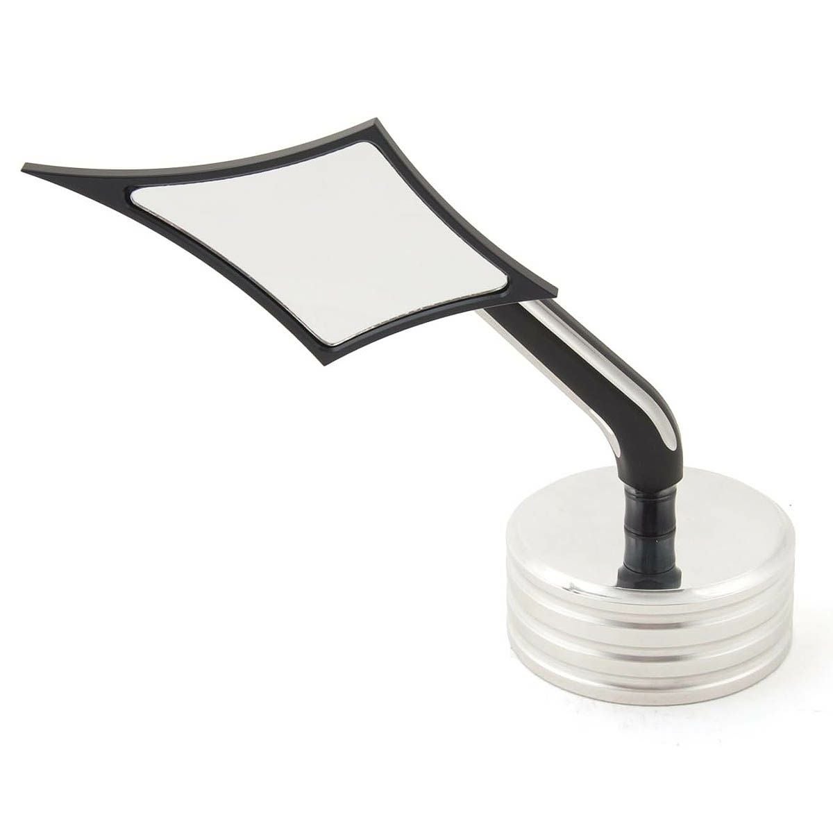 KEN'S FACTORY ラピッドシリーズ ポインテッドデザイン ミラー 左用 ブラックマシンカット 2