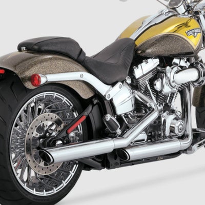 TCソフテイル用 Vance&Hines ツイン・スラッシュ・マフラー｜ハーレー 