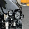 Hog Workz 7インチヘッドライト バイザートリムリング ブラック ハーレー