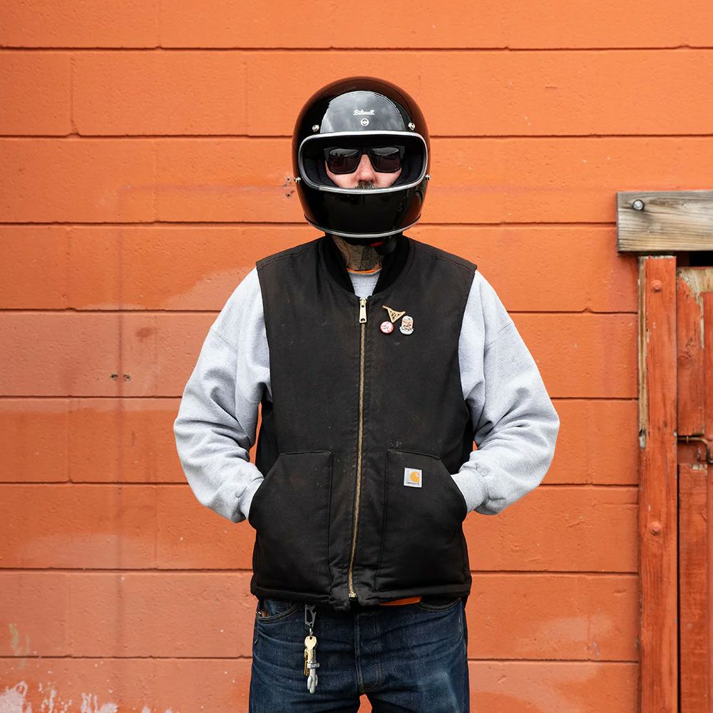 ビルトウェル「GRINGO」 ECE規格R22.06 ヘルメット グロスブラック 6