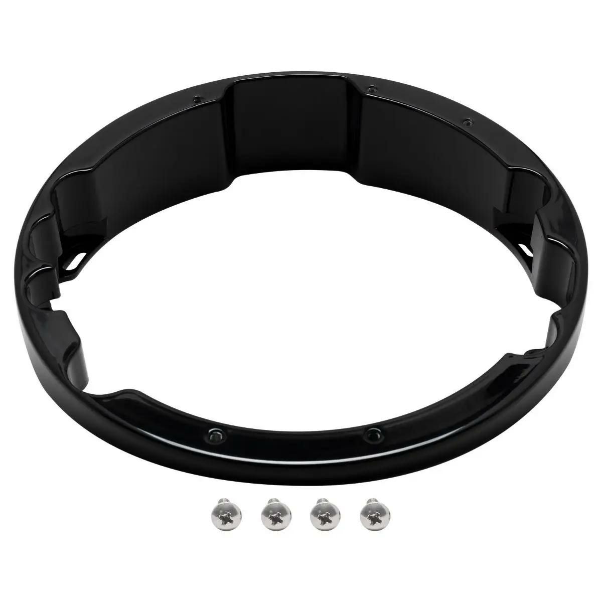 HOGWORKZ レイクヘッドライトベゼル ブラック 1994以降 FLHT/FLHX