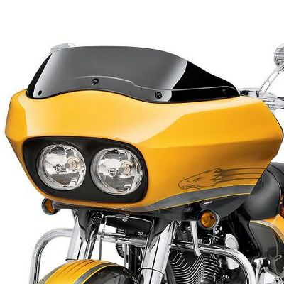 ロードグライド・コントゥア・ウインドデフレクター　ブラック-01