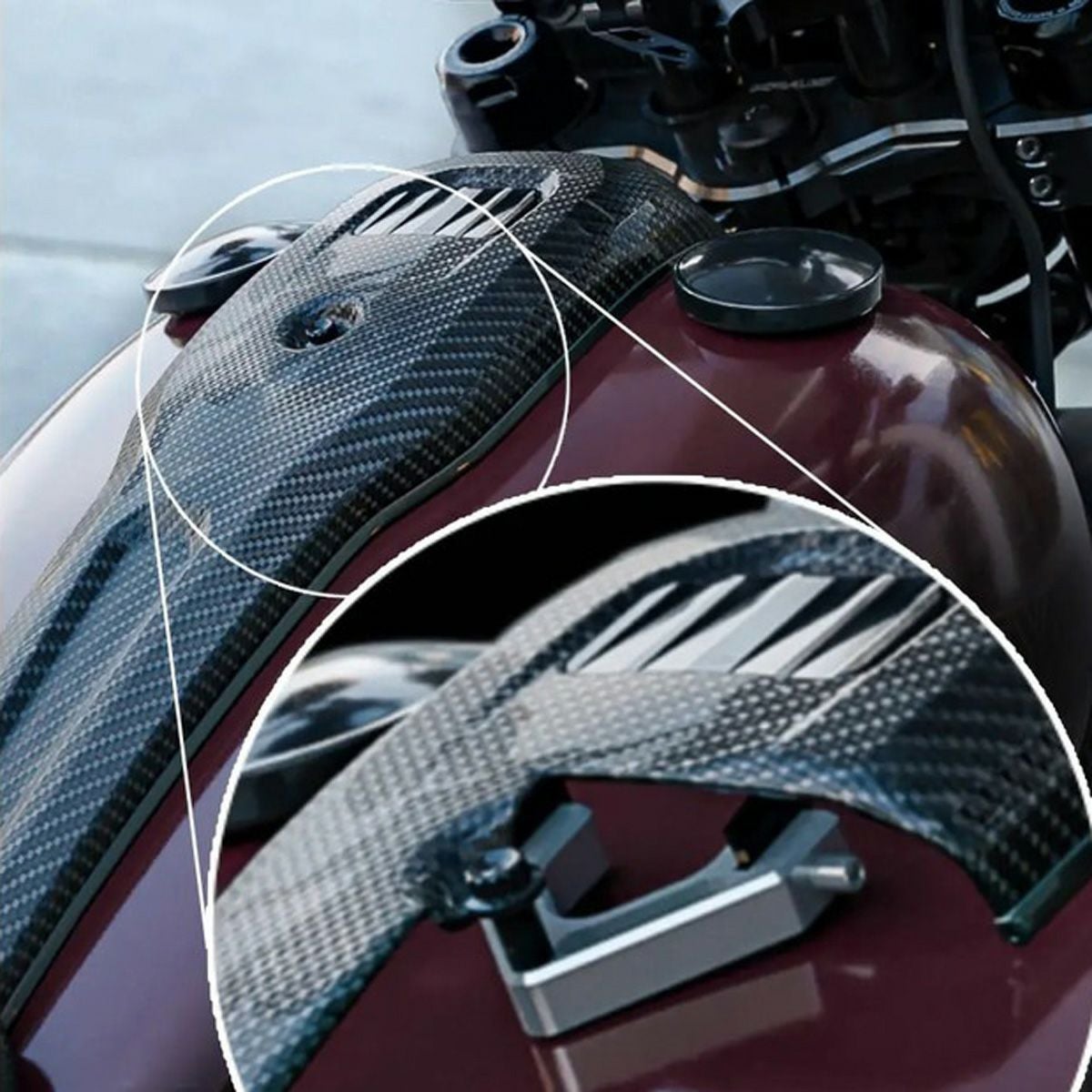 コンソールキット グロスブラック FLDE、FLHC/S、FLSL |ハーレーパーツ