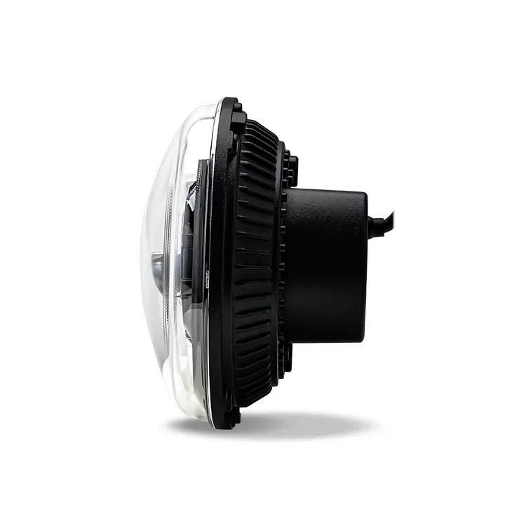 WMW LEDプロジェクター 7インチ ウインカー機能付きヘッドライト クローム 5