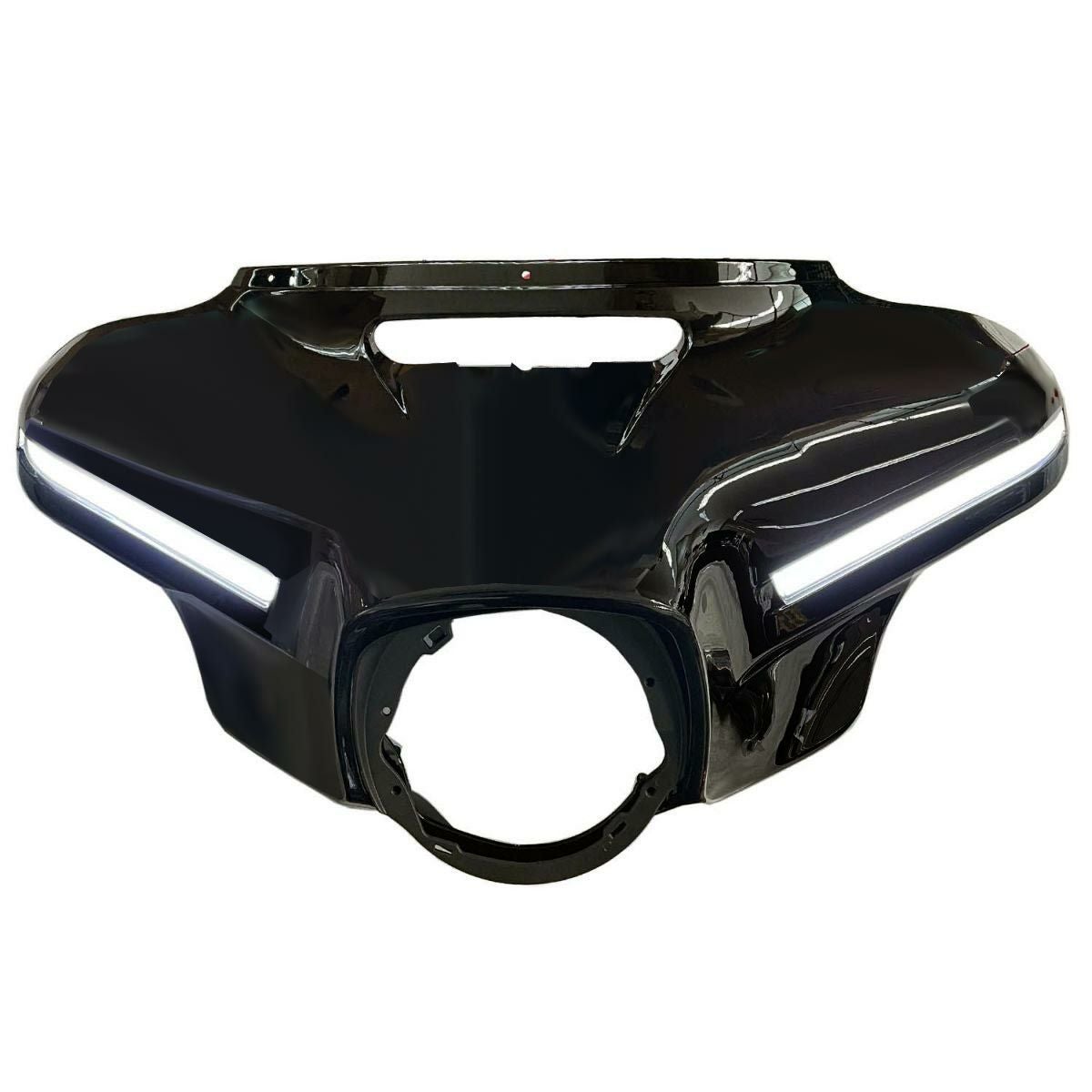 CVOスタイル バットウィング アウターフェアリング グロスブラック ハーレー ツーリング 2