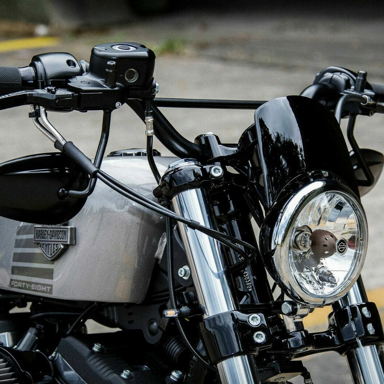 Ricks Motorcycles ダートトラック ハンドルバー (マットブラック